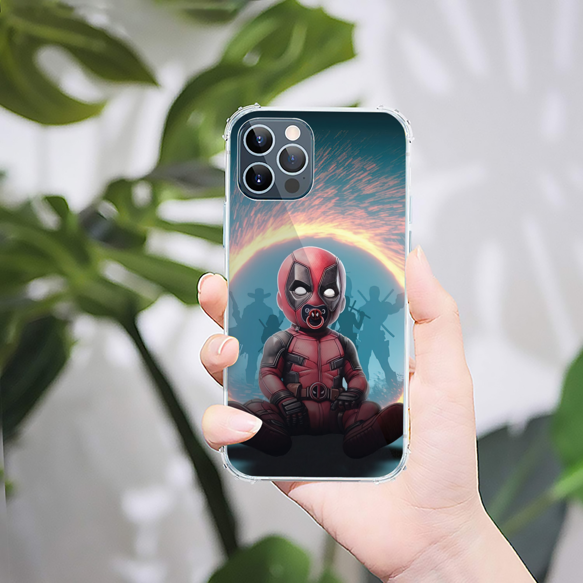 （画像用） Deadpool デッドプール 【iPhone 12シリーズ対応】透明スマホケース（クリアソフトケース）